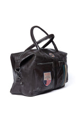 Sac de voyage en cuir Steve McQueen Nolan 4 48h marron foncé