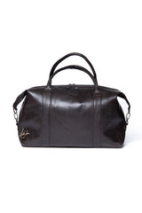 Sac de voyage en cuir Steve McQueen Nolan 4 48h marron foncé