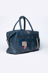 Steve McQueen Nolan 4 48h leather travel bag royal blue Men