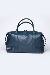 Sac de voyage en cuir Steve McQueen Nolan 4 48h bleu royal Homme