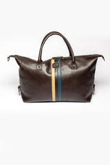 Steve McQueen Nolan 7 48h Dark Brown Leather Travel Bag