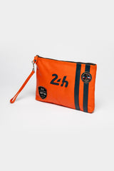 24H Le Mans Paul 4 leather pouch orange Men