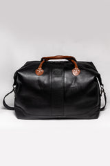 Sac de voyage en cuir Steve McQueen Pete 72h noir