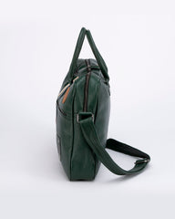 24H Le Mans 1966 Raoul 6 green Leather Satchel for Men