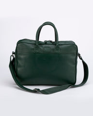 24H Le Mans 1966 Raoul 6 green Leather Satchel for Men