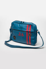 Sacoche en cuir 24H Le Mans Raoul 4 bleu ocean Homme