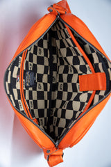 24H Le Mans Raoul 4 leather bag orange Men