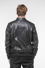 Richard 24H Le Mans black leather jacket for men