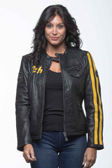 24H Le Mans Riley 4 leather jacket black Women