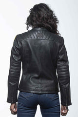 24H Le Mans Riley 4 leather jacket black Women