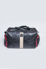 Steve McQueen Riverside 72H Black Leather Travel Bag