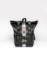 Sac à dos en cuir 24H Le Mans Ronnie noir