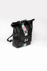 Sac à dos en cuir 24H Le Mans Ronnie noir