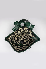 Sac à dos en cuir 24H Le Mans Ronnie vert vintage