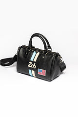 Sac à Main en cuir 24H Le Mans Rosy 12h noir Femme