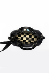 Sac à Main en cuir 24H Le Mans Rosy 12h noir Femme