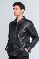 Steve McQueen Sedwick leather jacket black Men