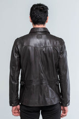 Steve McQueen Sedwick leather jacket dark brown Men