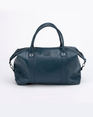 Sac de voyage en cuir Steve McQueen x Le Mans Seattle 6 48h bleu royal