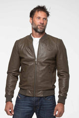 Steve McQueen Stan 4 army leather jacket Men
