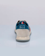 Baskets en cuir 24h Le Mans Starting bleu océan Homme