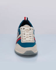 Baskets en cuir 24h Le Mans Starting bleu océan Homme