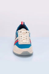 Baskets en cuir 24h Le Mans Starting bleu océan Homme