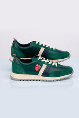 Baskets en cuir 24h Le Mans Starting vert Homme