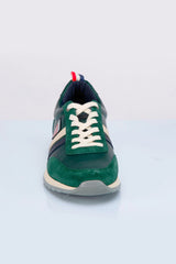 Baskets en cuir 24h Le Mans Starting vert Homme