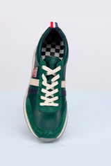 Baskets en cuir 24h Le Mans Starting vert Homme