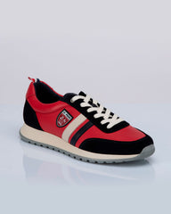 Baskets en cuir 24h Le Mans Starting rouge racing Homme