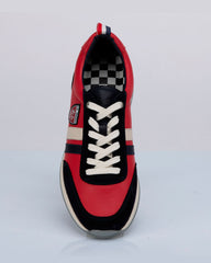 Baskets en cuir 24h Le Mans Starting rouge racing Homme