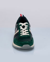 Baskets en cuir 24h Le Mans Starting vert Homme