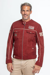 Leather jacket Steve McQueen Tom dark red Man