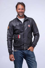 Leather jacket 24H Le Mans 1923 Tornaco black Man