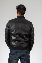 Blouson en cuir Royal Air Force Townsend noir Homme