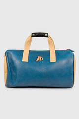Sac de voyage en cuir Michel Vaillant "Vaillante 2" 48h bleu royal
