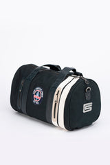 Sac de sport en cuir et canvas Carroll Shelby "Venom" bleu marine
