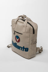 Sac à dos en cuir Michel Vaillant Vaillante ecru