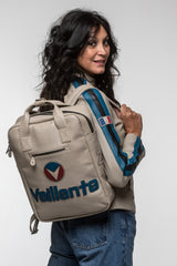 Sac à dos en cuir Michel Vaillant Vaillante ecru
