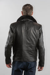 Royal Air Force Vega Gull Black Leather Pilot Jacket for Men