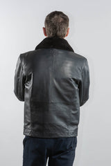 Royal Air Force Vega Gull Navy Blue Leather Pilot Jacket for Men