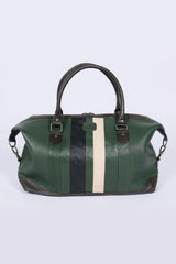 Sac de voyage en cuir 24H Le Mans Bag WE 48h vert
