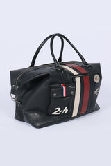Sac de voyage en cuir 24H Le Mans Bag WE 72h noir