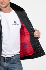 Blouson Royal Air Force Winston bleu marine en canvas Homme