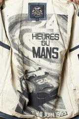 Men's 24H Le Mans Denis navy blue leather jacket