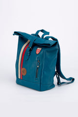 Sac à dos en cuir 24H Le Mans Fernand 6 bleu océan Homme