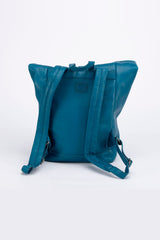 Sac à dos en cuir 24H Le Mans Fernand 6 bleu océan Homme