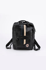 Sac à dos en cuir Steve McQueen x Le Mans Texas 6 Backpack noir
