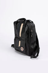 Sac à dos en cuir Steve McQueen x Le Mans Texas 6 Backpack noir